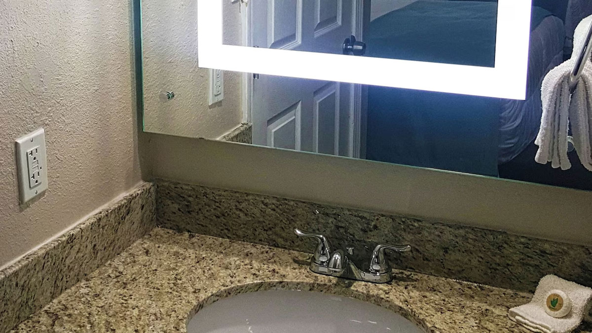 Guest bathroom vanity