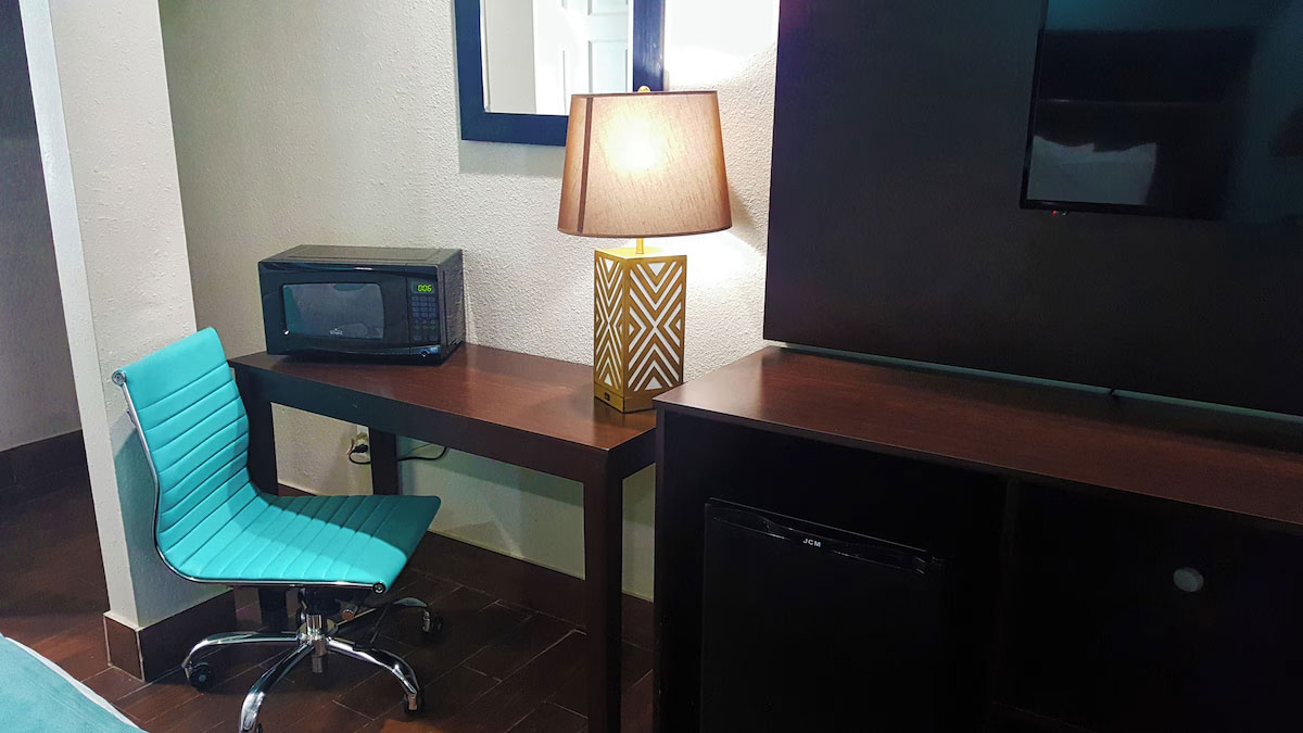 In-room workspace and Smart TV