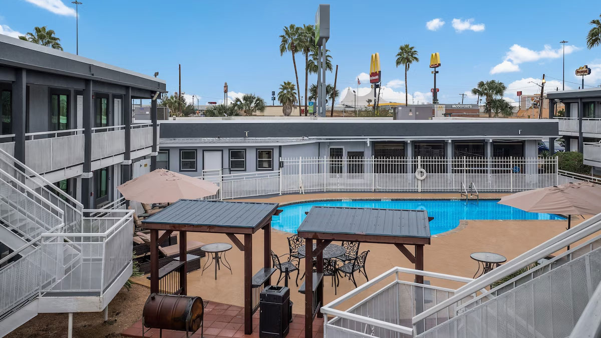 Pool courtyard