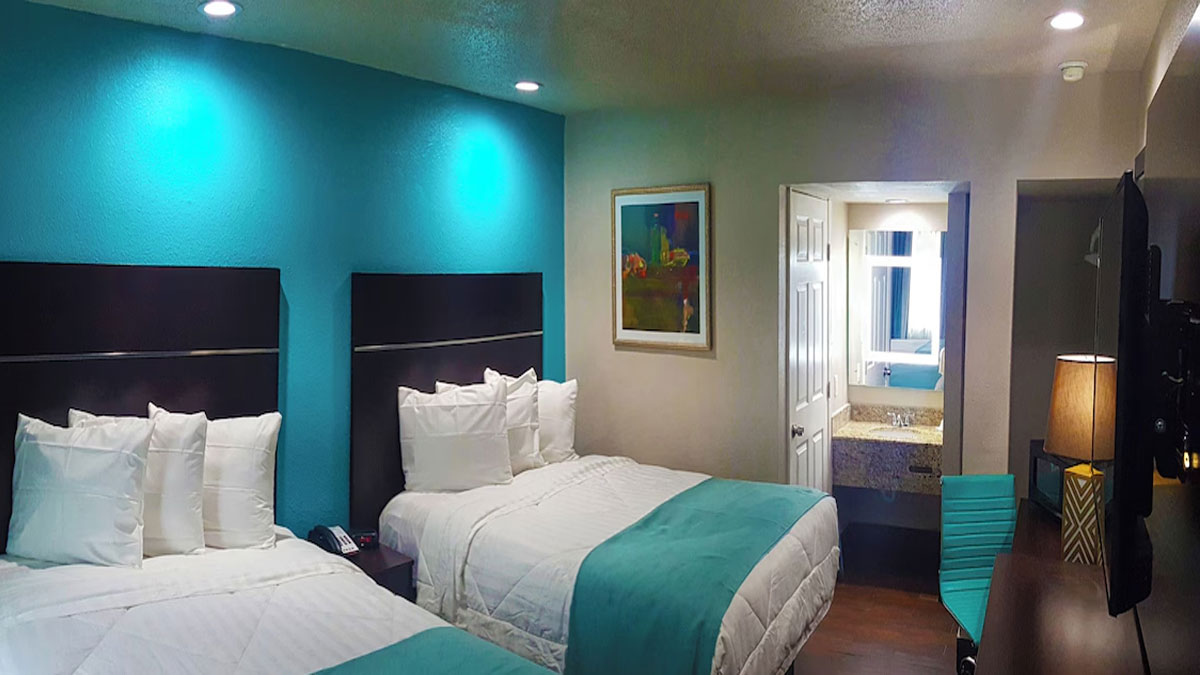 Guest room with two beds